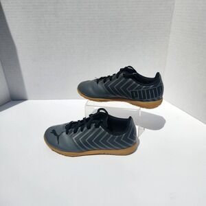 Puma Tacto II IT Indoor Soccer Shoes‎ Dark Grey Black Gum Sole 106708-03 Kids 12